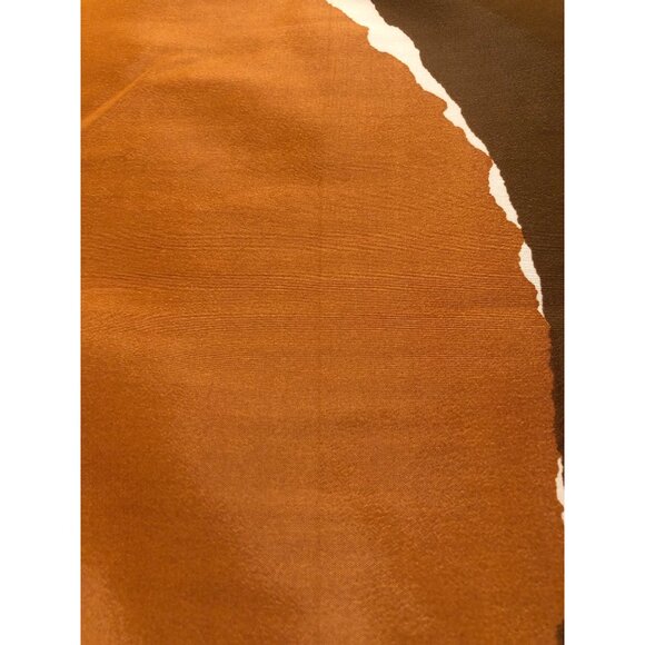 Vintage Vera Retro Brown Abstract Scarf - Picture 5 of 6